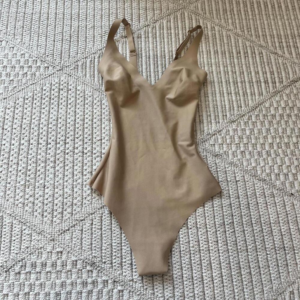 SOLD Skims Body Unlined Plunge Thong Bodysuit